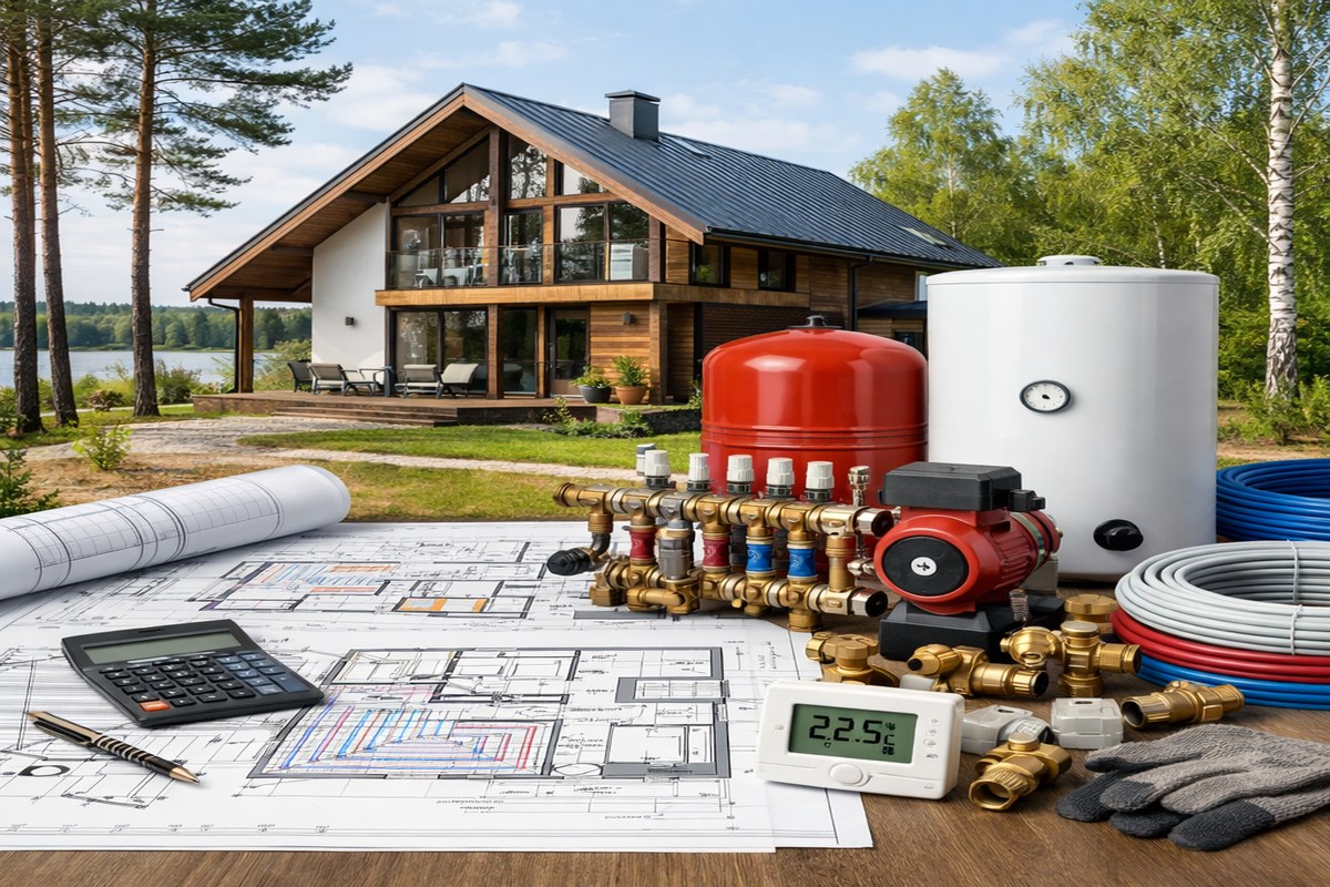 проектирование отопления коттеджа