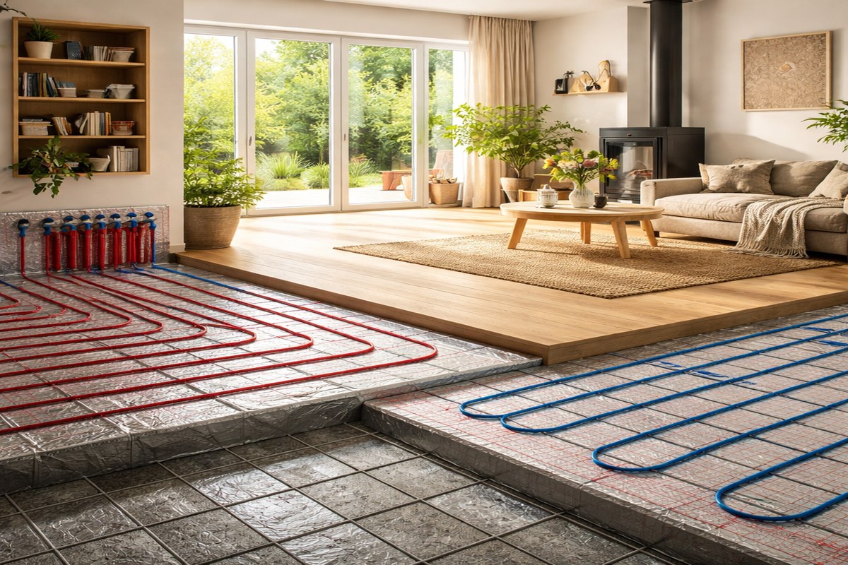 тёплый пол частный дом