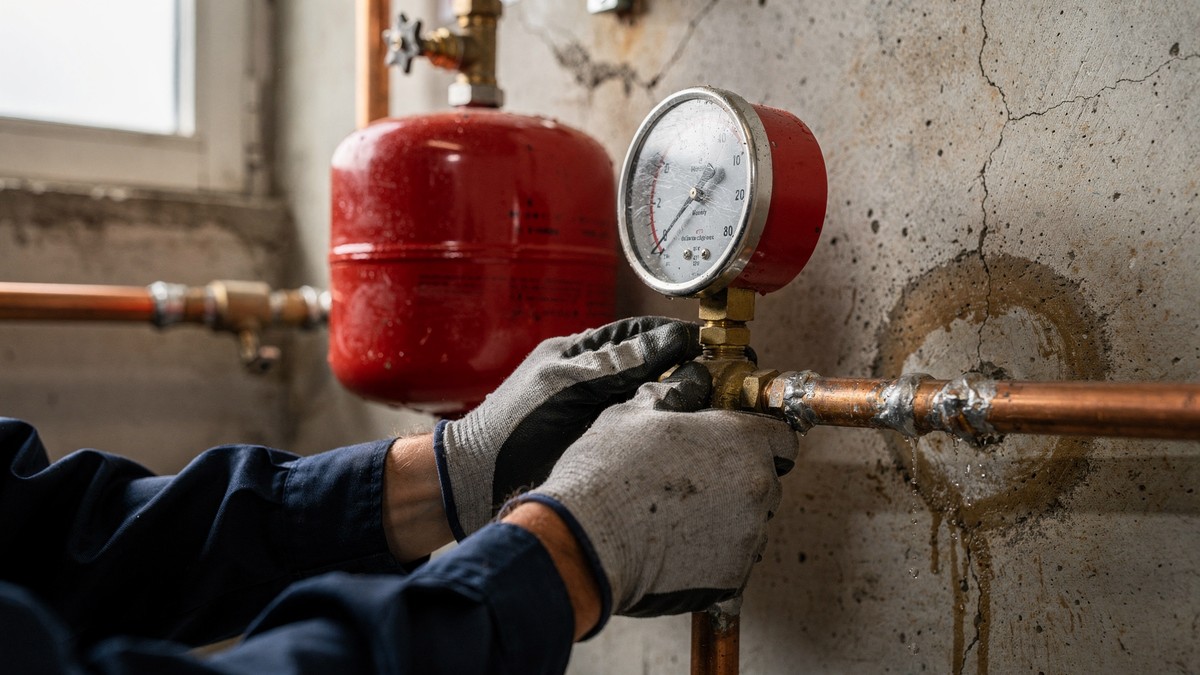 падает давление в системе отопления